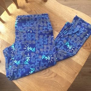 OS Lularoe Leggings Americana/ 4th of July print